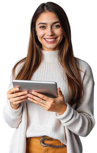 Mujer joven sonriente – pedagogía en adicciones