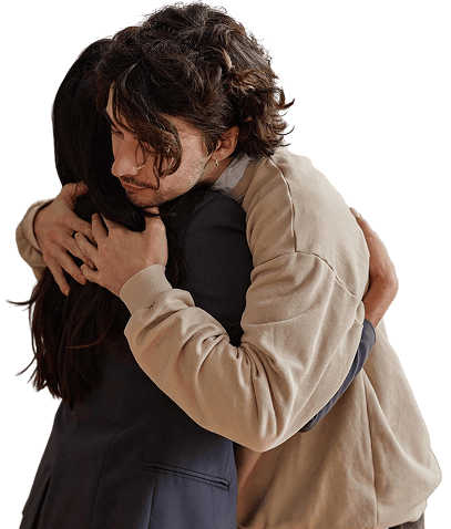 Abrazo familiar apoyo proceso adicciones